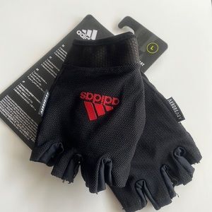 NWT adidas Black Large Aeroready Adjustable Essential Glove